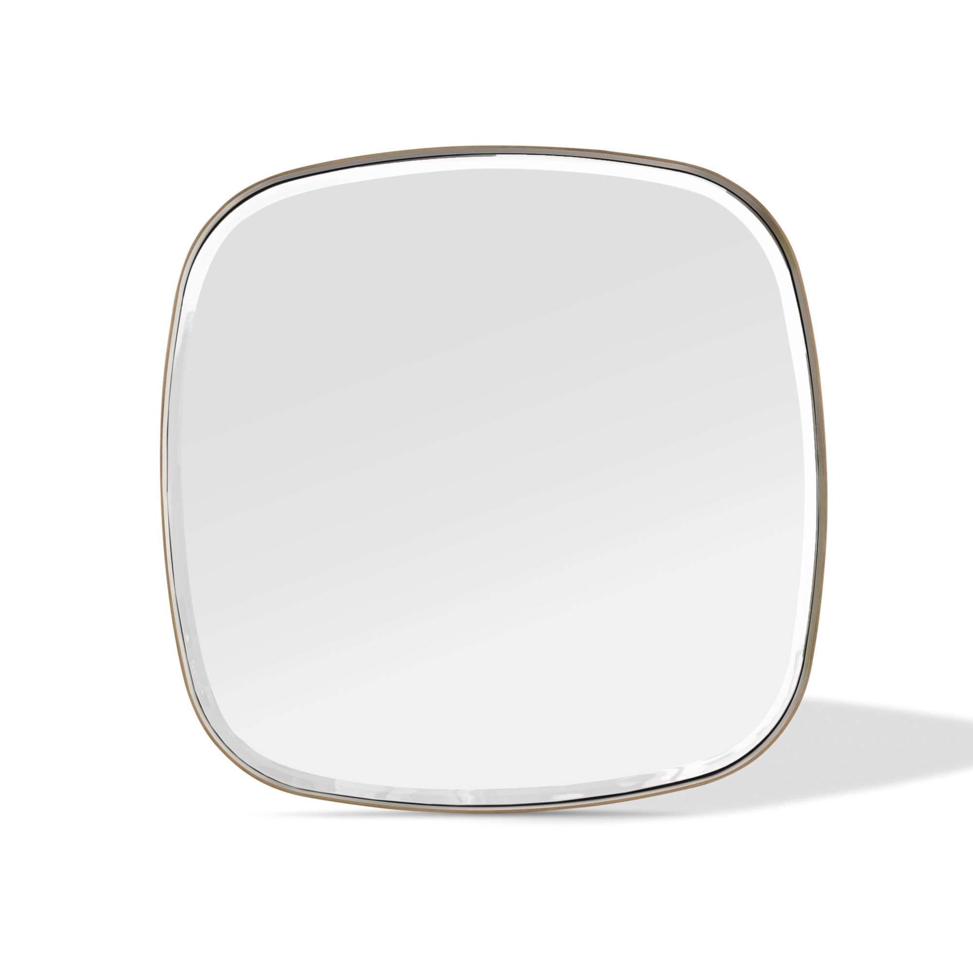 Square rounded edges wall mirror