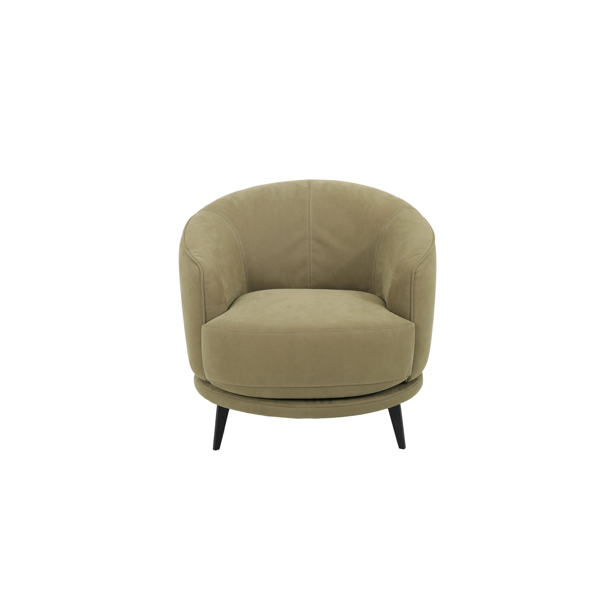 Carta Nubuck Swivel Armchair