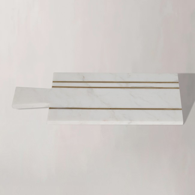 CHOPPING BOARD WITH BRASS STRIPS